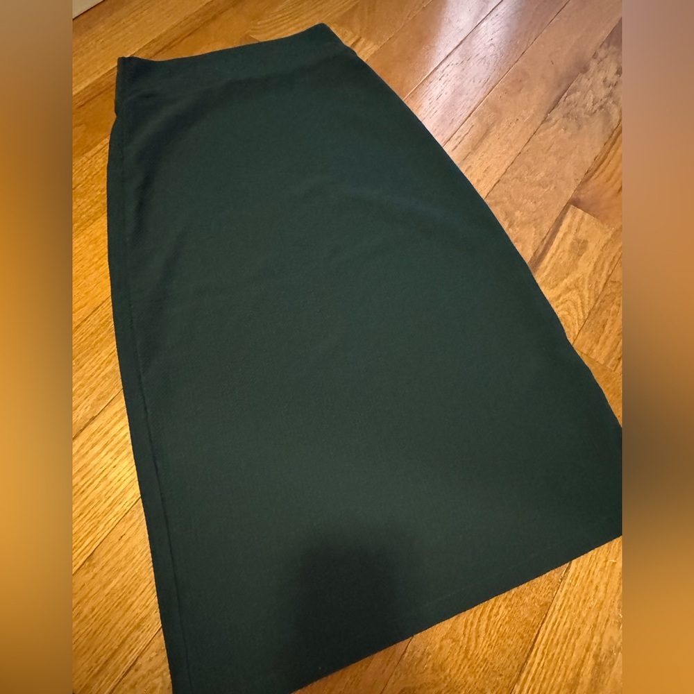 Dark Green Girls Maxi Skirt Size 10/12